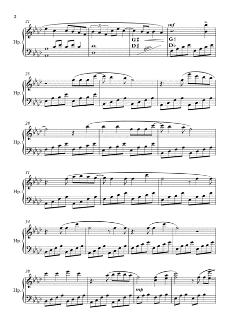 Starry Eyed Harp Solo Page 2