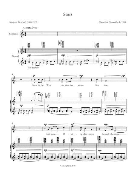 Stars For Soprano And Piano Page 2