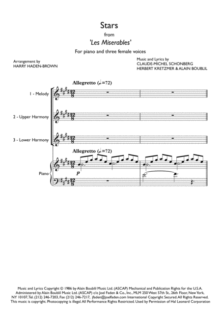 Stars In Harmony For Ssa Piano Page 2
