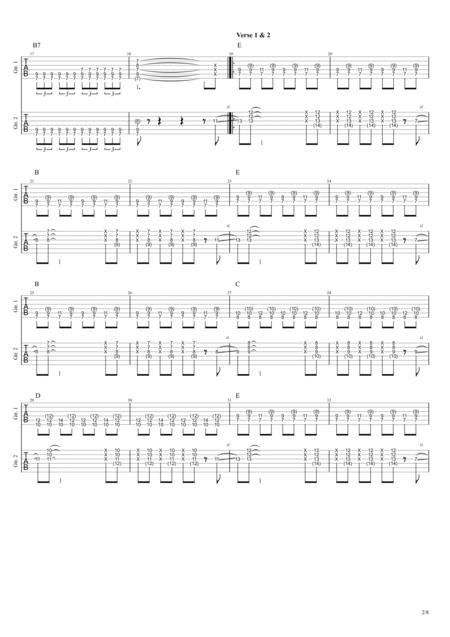 Status Quo Tune To The Music Guitartab Page 2