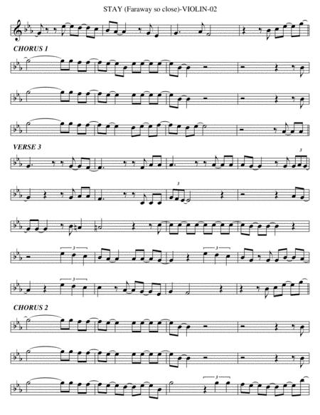 Stay Faraway So Close Violin Page 2