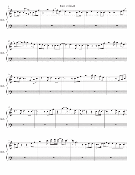 Stay With Me Easy Key Of C Piano Page 2
