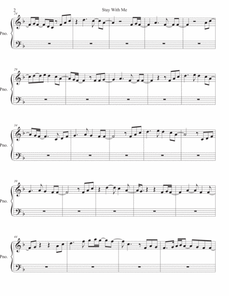 Stay With Me Piano Page 2