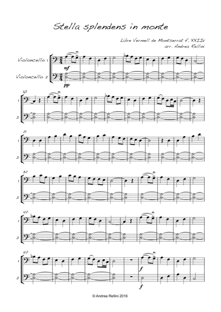 Stella Splendens In Monte 2 Cellos Page 2