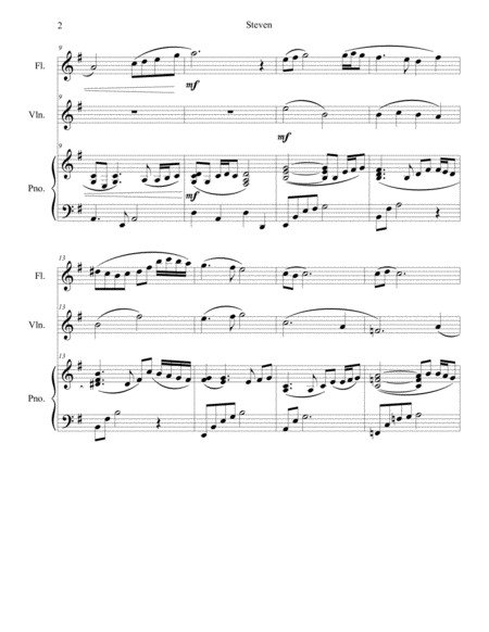 Steven Trio For Flute Violin And Piano Page 2