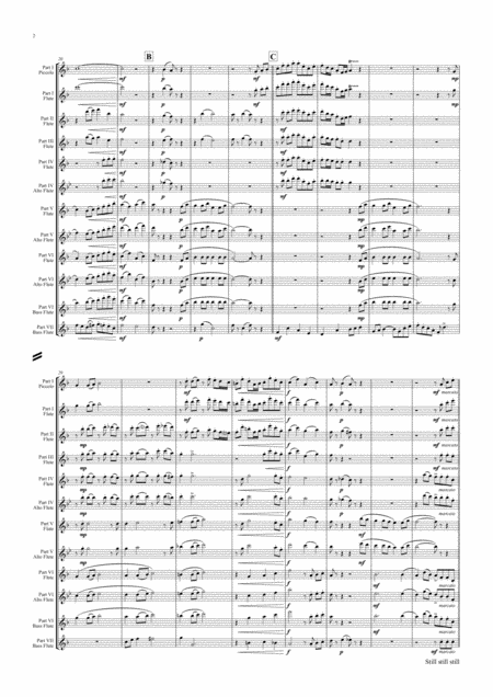 Still Still Still Christmas Song 7 Parts Flute Ensemble Page 2