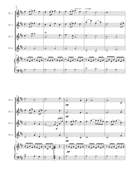 Still Still Still For Flute Quartet And Piano Acc Page 2