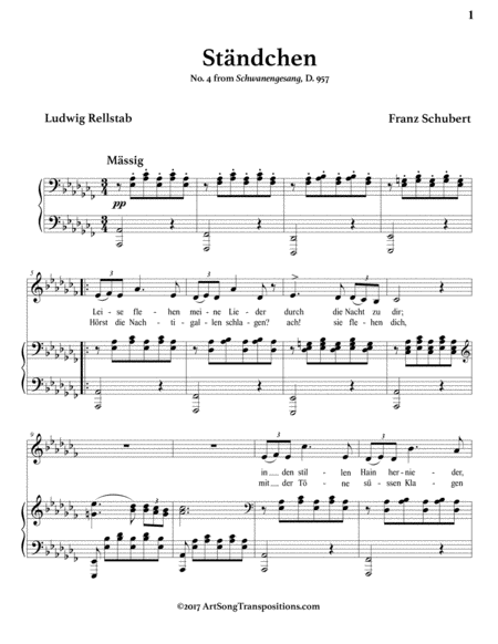 Stndchen D 957 A Flat Minor Page 2