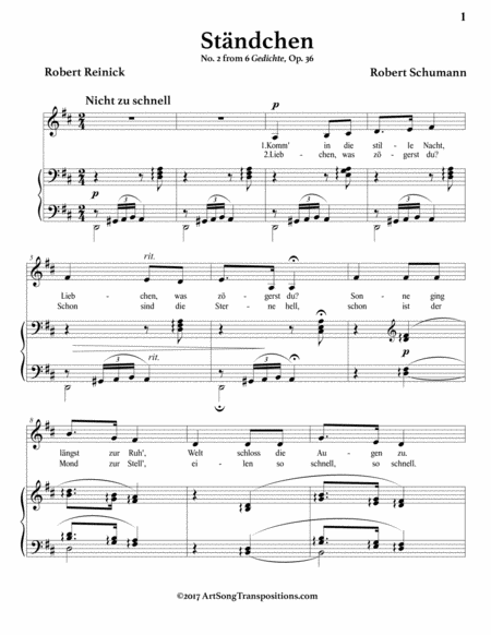 Stndchen Op 36 No 2 D Major Page 2