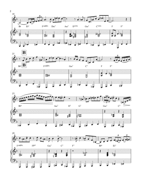 Stranger On The Shore For Soprano Saxophone Solo Opt B Flat Clarinet With Piano Accompaniment Page 2