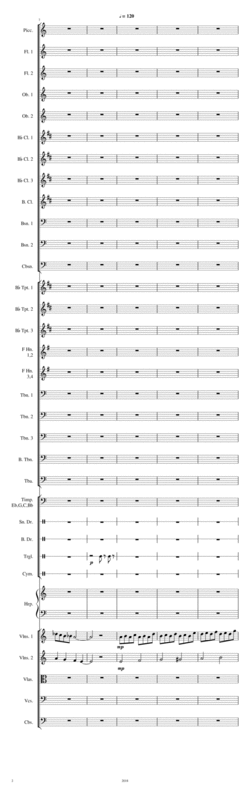 Strauss Radetzky March For Brass Band Score Parts Page 2