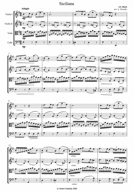 String Quartet Classical Masterpieces Volume V Page 2