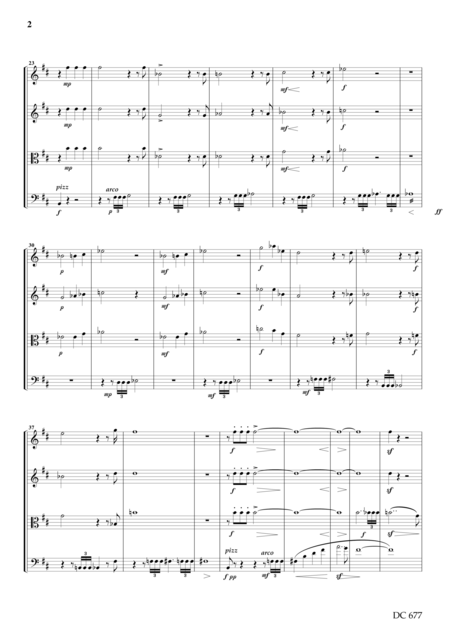 String Quartet No 0 Score Page 2