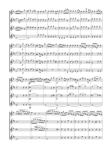 String Quartet Op 76 No 1 For Saxophone Quartet Satb Page 2