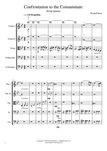 String Quintet Confrontation To The Consummate By Wendell Rosa Page 2