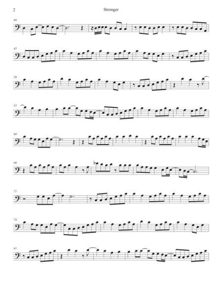 Stronger Easy Key Of C Trombone Page 2