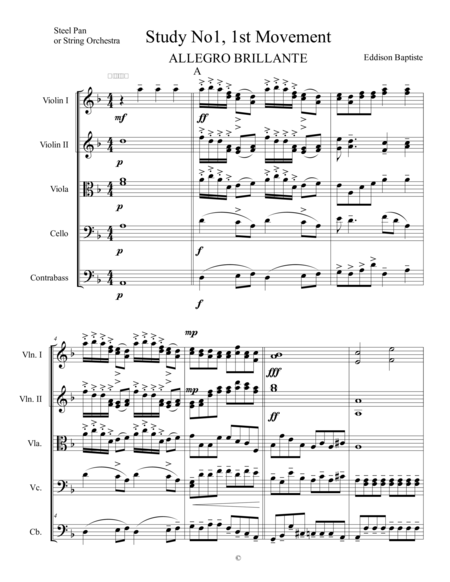 Study No1 1st Movement Allegro Brillante Page 2