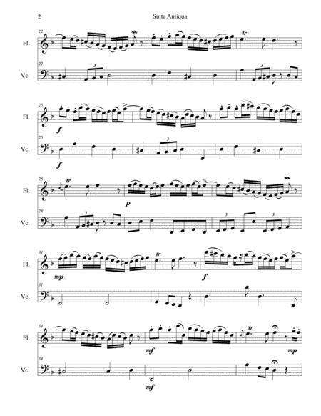 Suita Antiqua For Flute And Cello Page 2