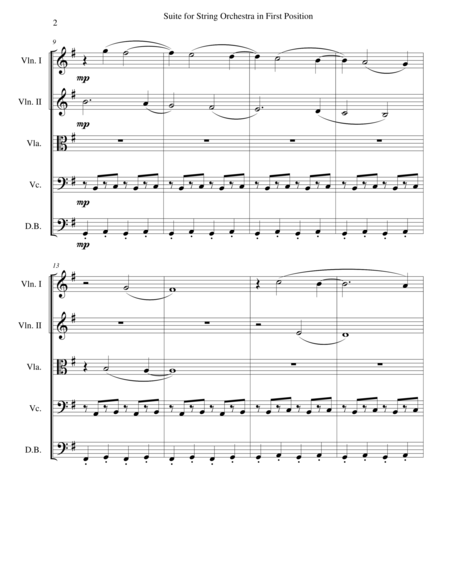 Suite For First Position String Orchestra In Three Movements Page 2