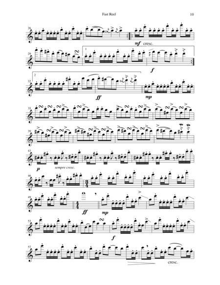 Suite For Solo Flute 4 Fast Reel Page 2