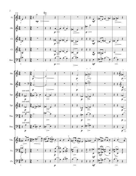 Suite For Violin And Chamber Orchestra Movement 2 Page 2