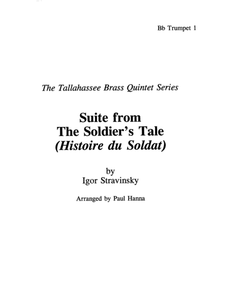 Suite From The Soldiers Tale Histoire Du Soldat Page 2