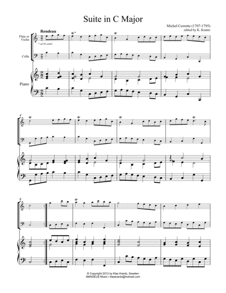 Suite In C Major For Piano Trio Page 2