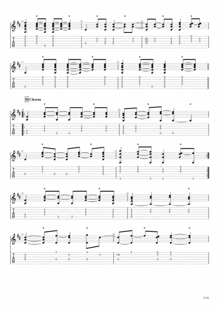 Summer Of 69 For Solo Fingerstyle Guitar Page 2