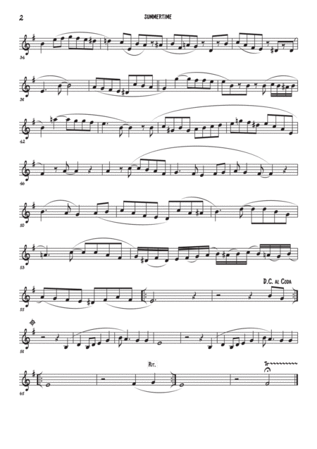 Summertime Violin Piano Page 2