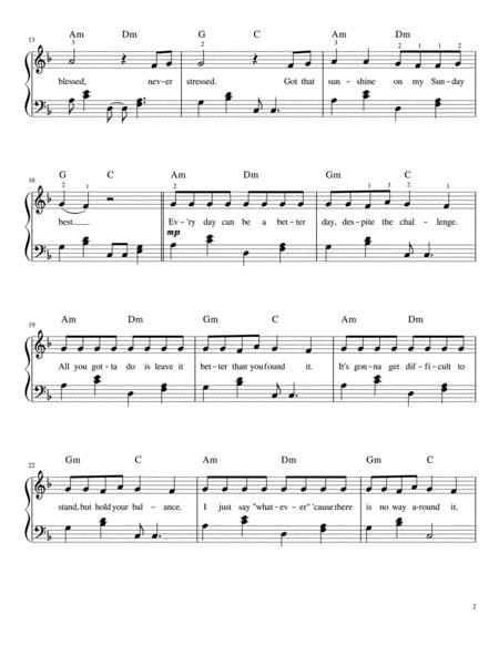 Sunday Best Easy Piano Page 2