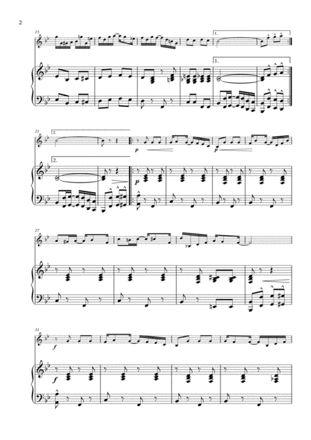 Sunflower Drag For Trumpet In B Flat And Piano Page 2