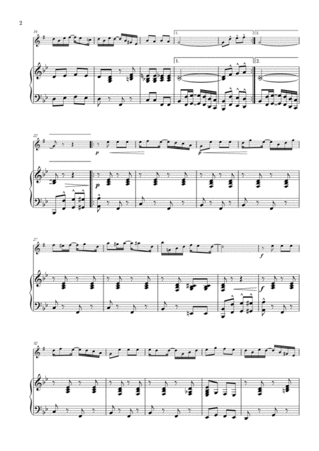 Sunflower Slow Drag For Alto Saxophone And Piano Page 2