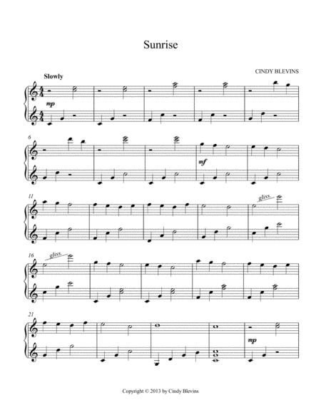 Sunrise An Original Solo For Double Strung Harp Page 2