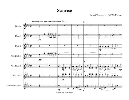 Sunrise For Flute Choir Page 2