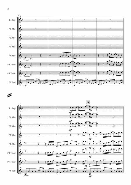 Superstition For Saxophone Ensemble Page 2
