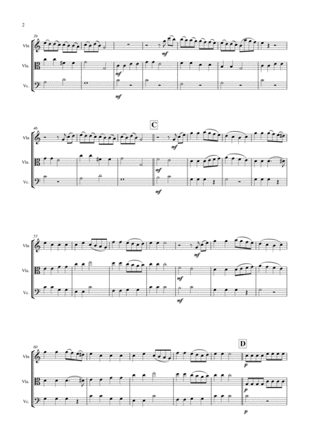 Surprise Symphony For String Trio Violin Viola And Cello Page 2