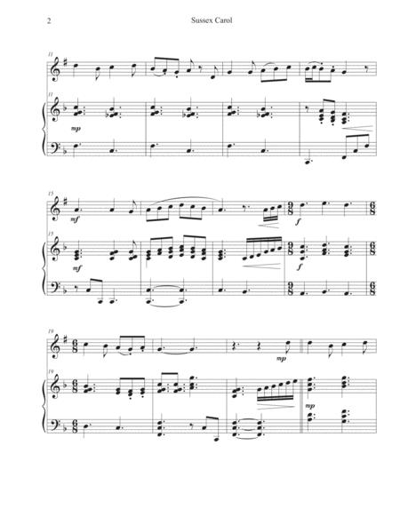Sussex Carol With Good Christian Men Rejoice Piano Trumpet Page 2