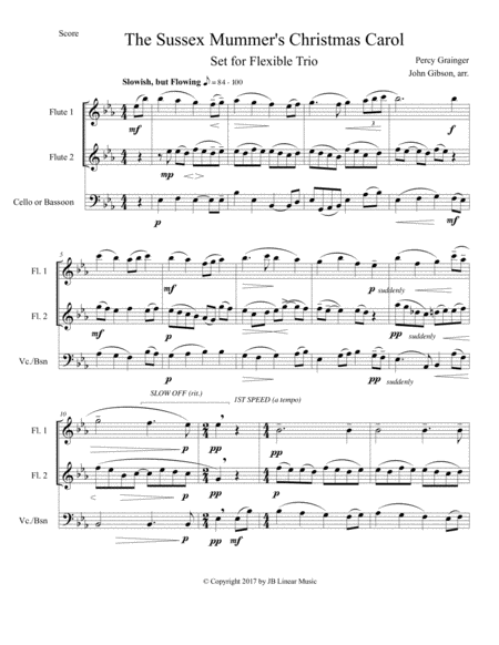 Sussex Mummers Christmas Carol Flexible Trio Page 2