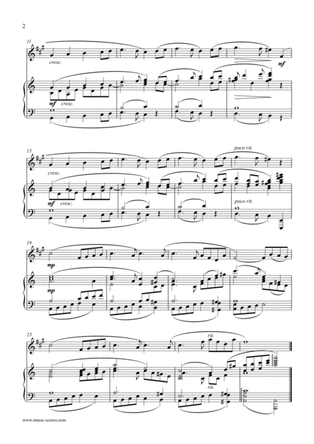 Swan Lake Odettes Theme Baritone Saxophone And Piano Page 2