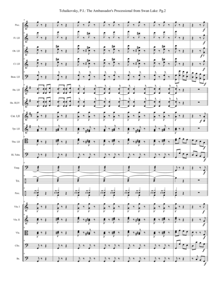 Swan Lake Overture To Act Iii Extra Score Page 2