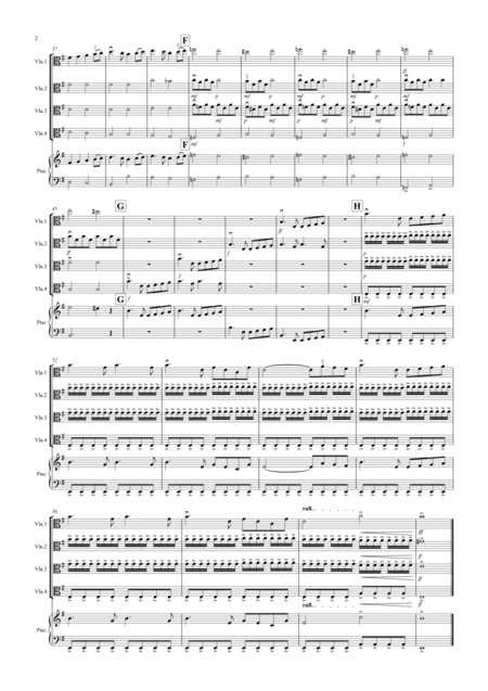 Swan Lake Theme For Viola Quartet Page 2