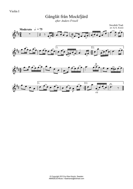 Swedish Folk Music For String Quartet Page 2