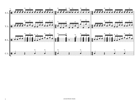 Sweet Fire Drumline Cadence Page 2