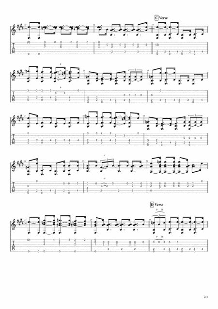 Sweet Home Chicago For Solo Fingerstyle Guitar Page 2