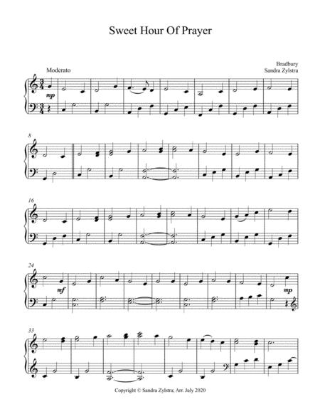 Sweet Hour Of Prayer Early Intermediate Hymn Page 2