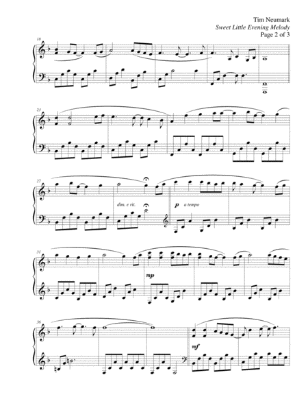Sweet Little Evening Melody Page 2