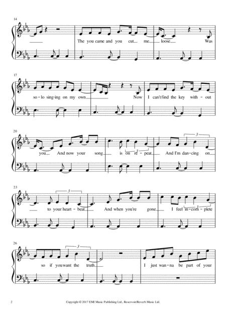 Symphony Clean Bandit Ft Zara Larrson Piano Solo Grade 3 With Lyrics Page 2