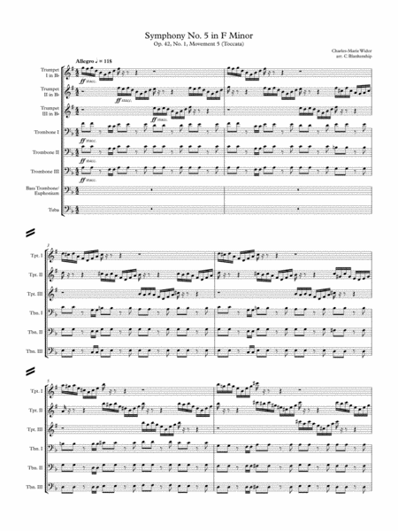 Symphony For Organ No 5 Toccata For Brass Octet Page 2