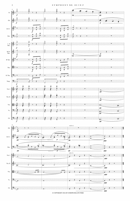 Symphony In F In Memoriam Johann Wolfgang Von Goethe For Orchestra 1st Movement Page 2