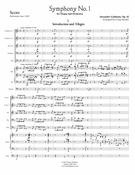 Symphony No 1 For Organ And Orchestra Page 2